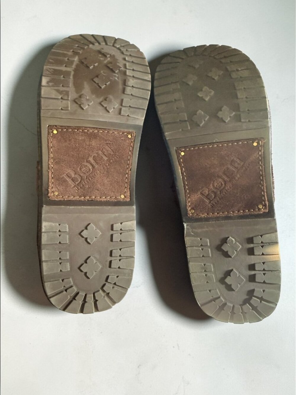Born size 7  Slip On Shoes  Brown Leather B72623 - Picture 6 of 9